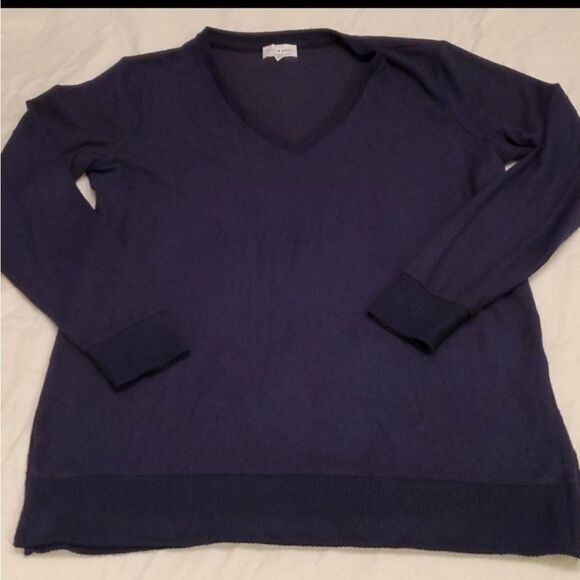 LUCKY BRAND V NECK LIGHTWEIGHT SOFT BLUE LONG SLEEVE MEN'S SWEATER medium M - Picture 1 of 7